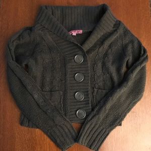 Gray cropped sweater